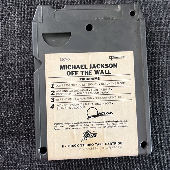 Michael Jackson 8 track stereo type Cartridge. - Picture 2 of 2